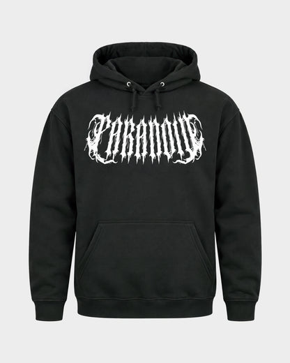Rave Society – Basic Hoodie in Schwarz, Frontprint – Hard Nights