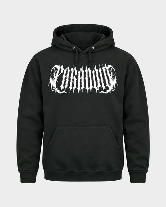 Rave Society – Basic Hoodie in Schwarz, Frontprint – Hard Nights
