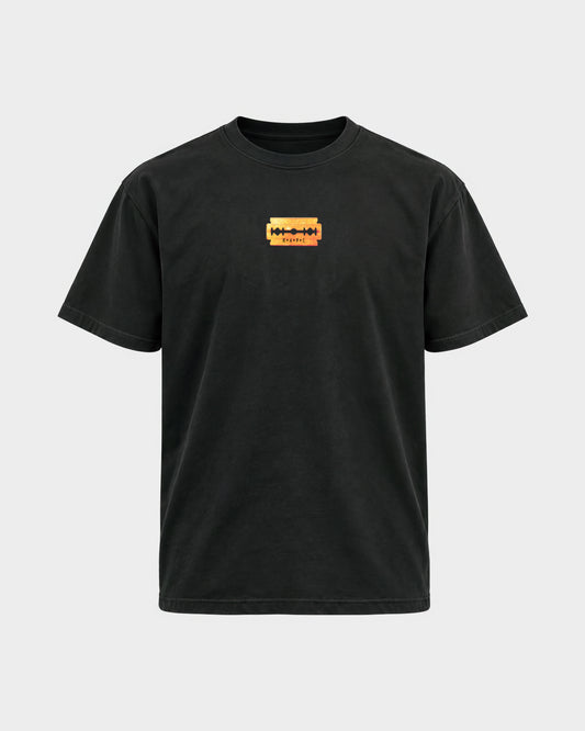 Razor Blade – Basic Shirt in Schwarz, Frontprint – Hard Nights