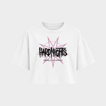 Reborn After Midnight – Crop Top in Weiß – Vorderansicht