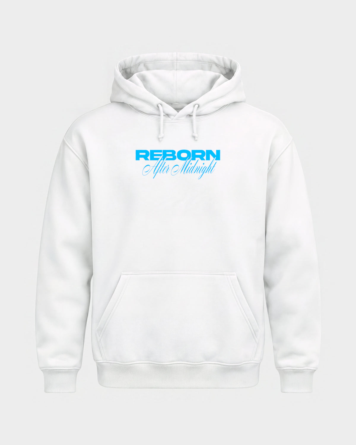 Reborn Snake – Basic Hoodie in Weiß, Frontprint – Hard Nights