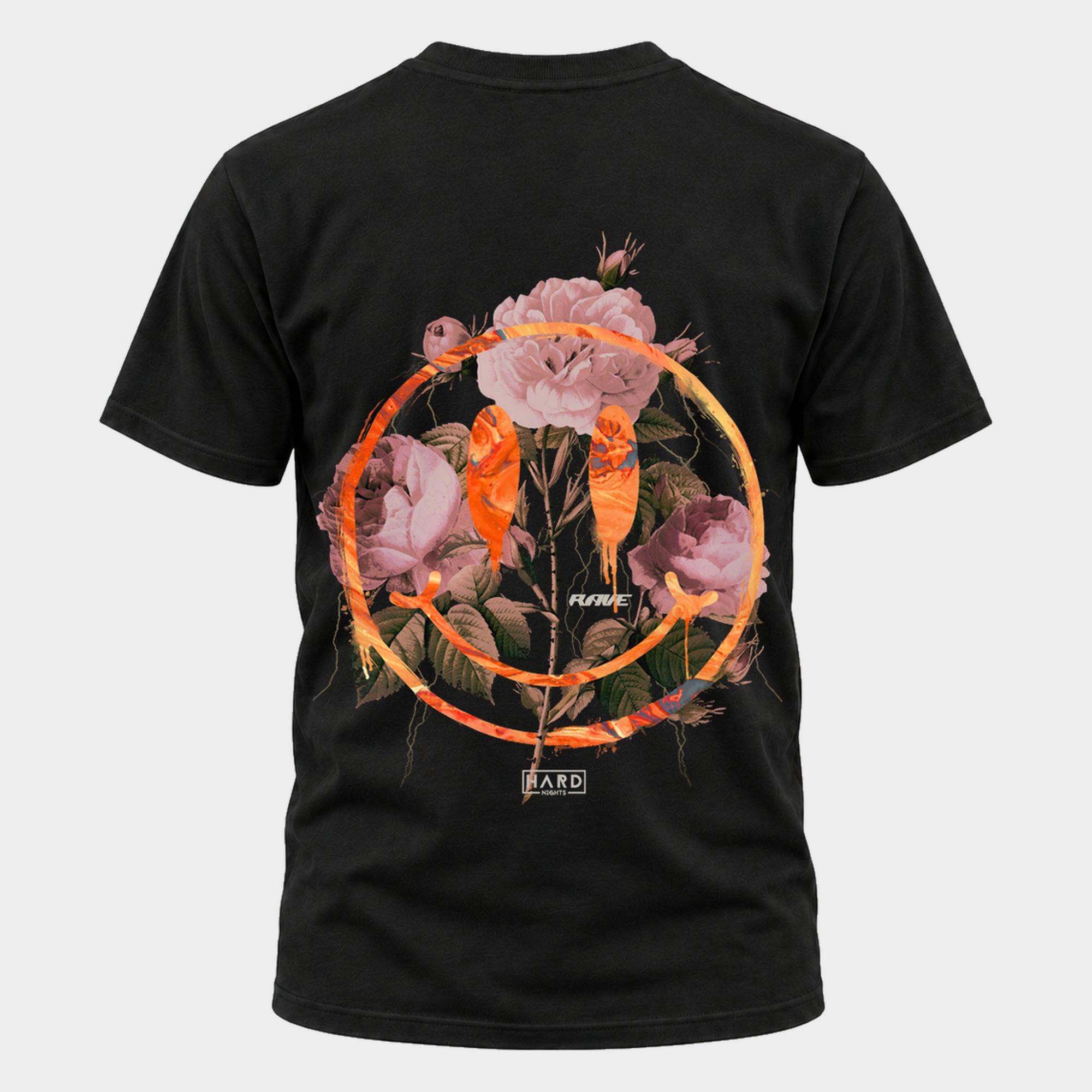 Smiley Basic Shirt für Techno und Rave | Black