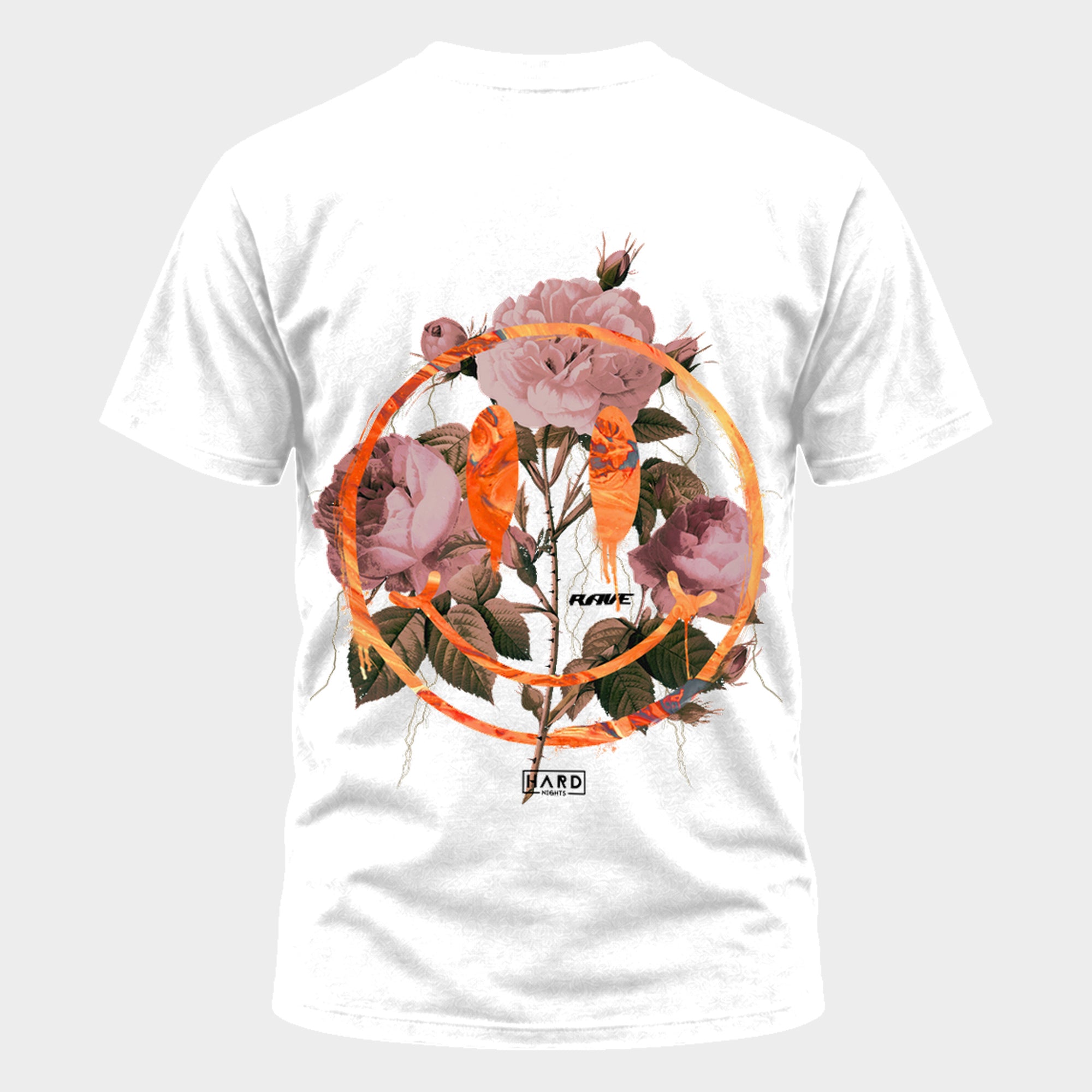 Smiley Basic Shirt für Techno und Rave | White