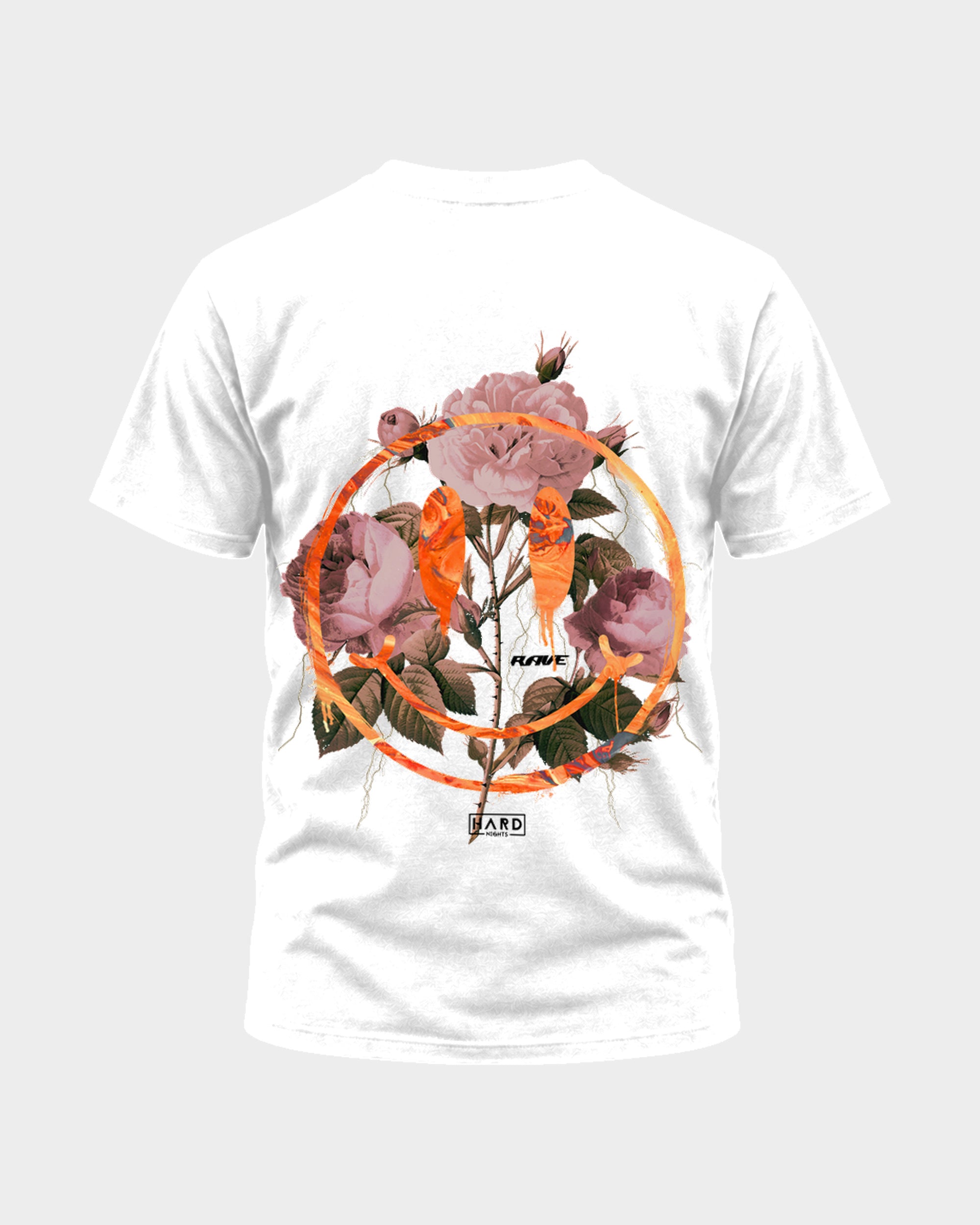 Smiley Basic Shirt für Techno und Rave | White