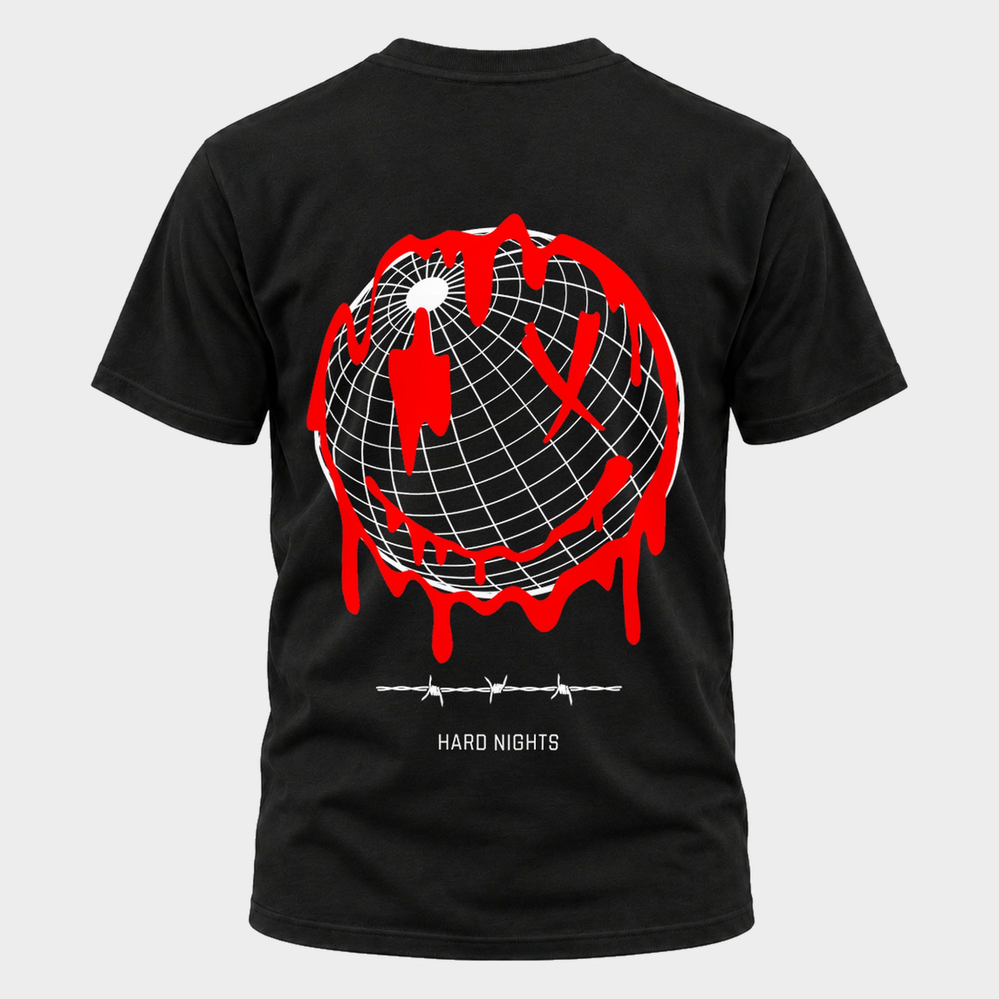 Smiley World Basic Shirt für Techno und Rave | Black