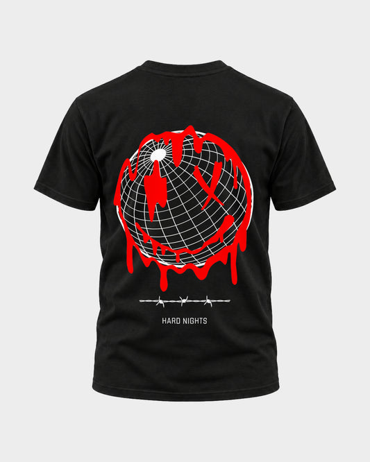 Smiley World Basic Shirt für Techno und Rave | Black