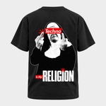 Techno Nun – Basic Shirt in Black – Rückansicht