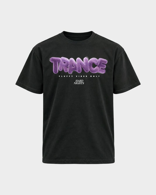Trance – Basic Shirt in Schwarz, Frontprint – Hard Nights