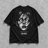 Oversized-T-skjorte i bomull for techno, rave og streetwear