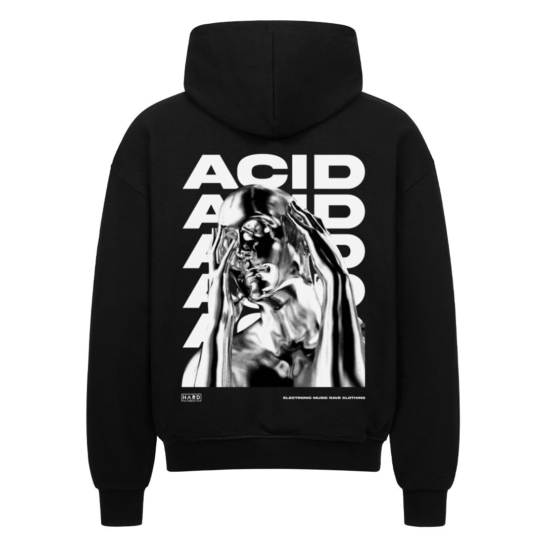 Acid Oversized Zipper Hoodie (Backprint)