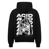 Acid Oversized Zipper Hoodie (Backprint)