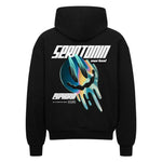 Serotonin Overload Oversized Zipper Hoodie mit Backprint