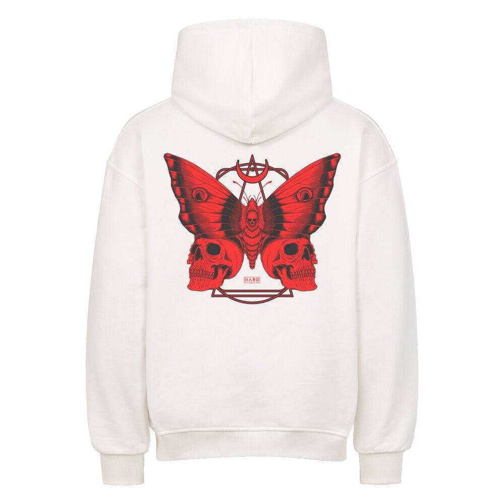 Moth Oversized Hoodie (Backprint) - Hard Nights