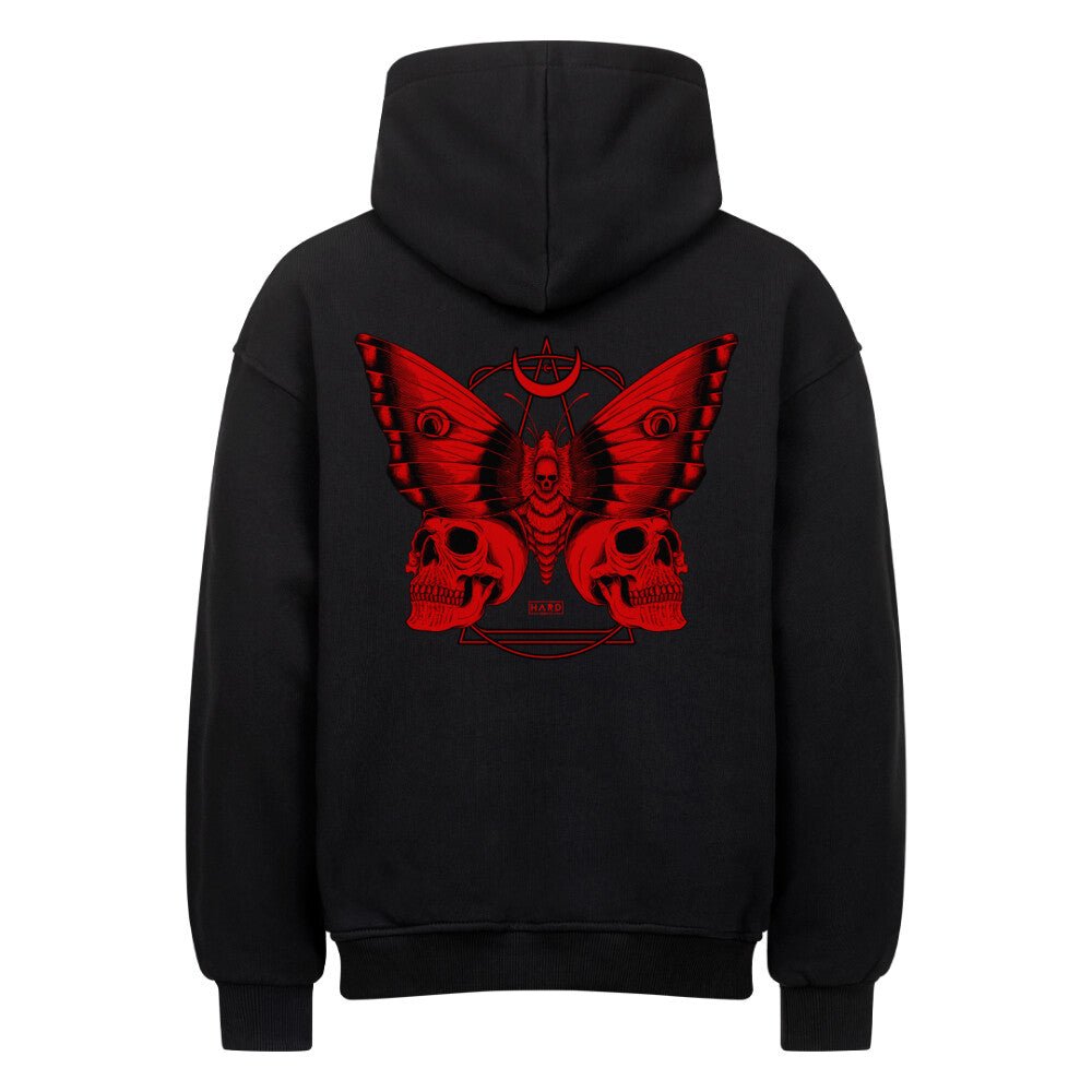 Moth Oversized Hoodie (Backprint) - Hard Nights