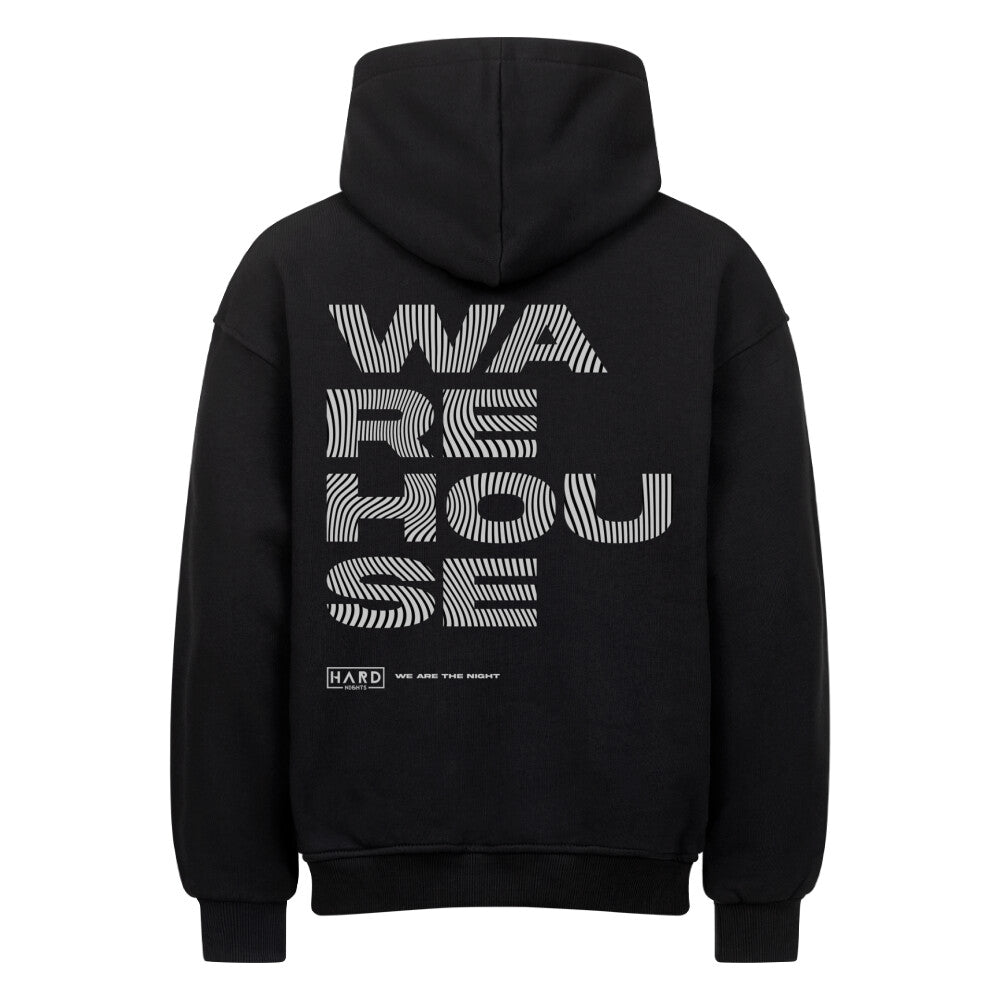 Warehouse Oversized Hoodie (Backprint) - Hard Nights